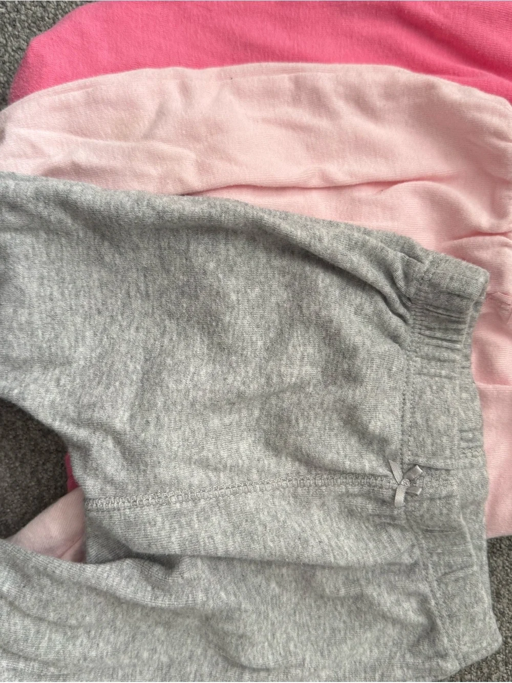 Carter's Gray and Pink Kids Sweatpants Set
